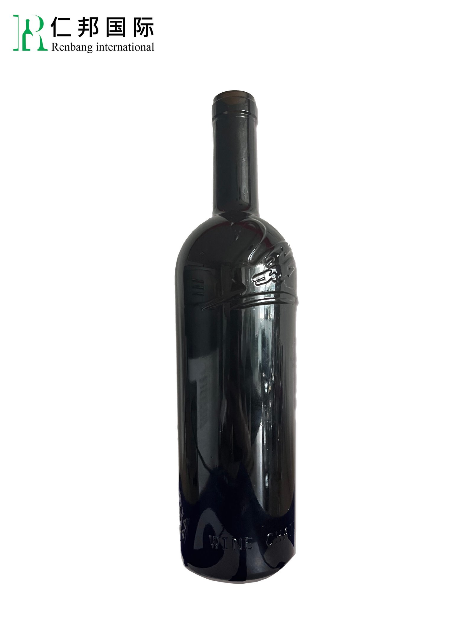 Customized exclusive red wine glass bottle